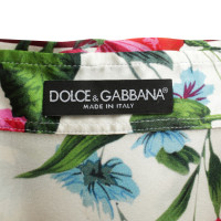 Dolce & Gabbana Zijden blouse met patroon mix