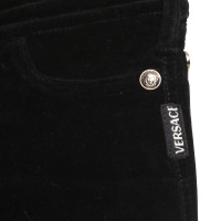 Gianni Versace pantaloni di velluto in blu scuro