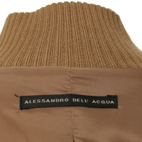 Alessandro Dell'acqua Metallo jacket with rib knit collar