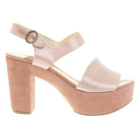 See By Chloé Plateau sandals in rose/nude