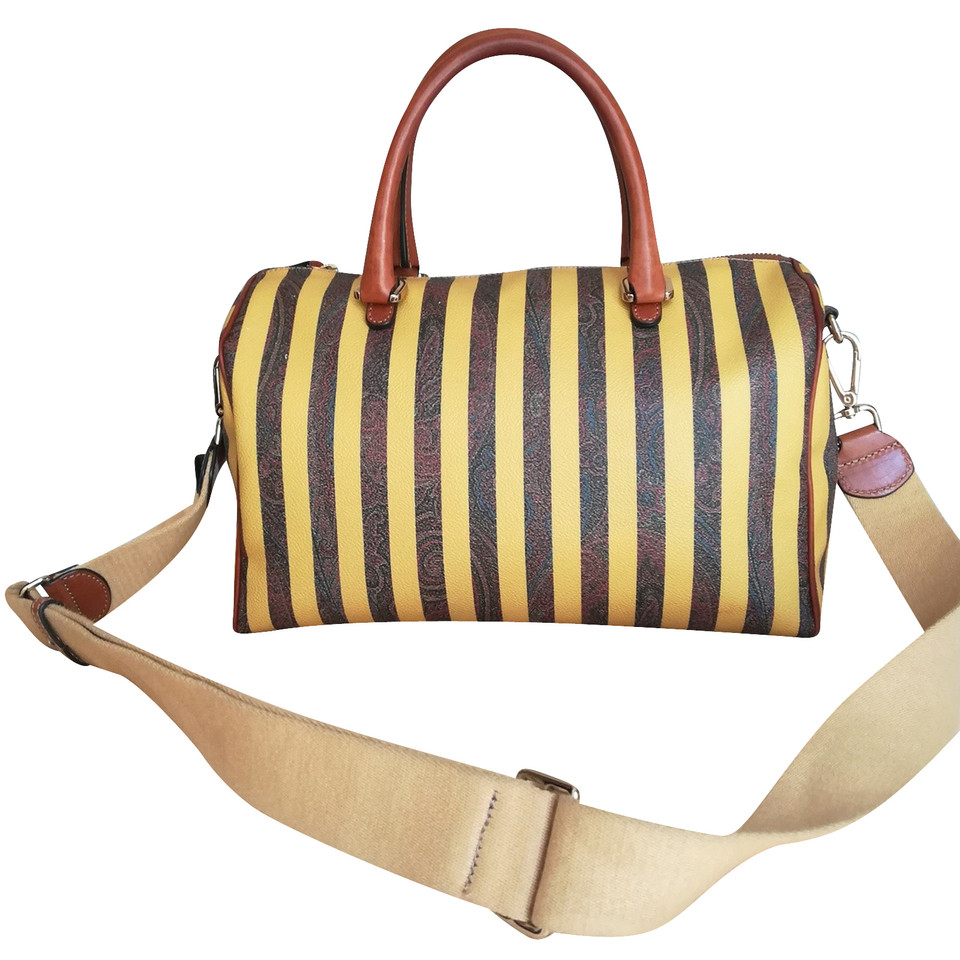 Etro Tote bag Canvas in Yellow