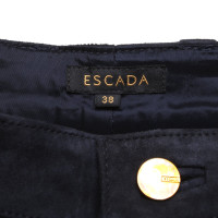 Escada Leather pants in blue