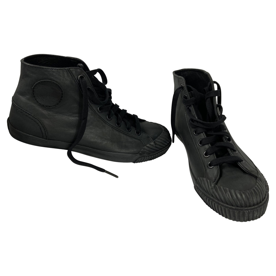 Just Cavalli Sneakers aus Leder in Schwarz