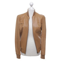 Hugo Boss Leren jas in Camel