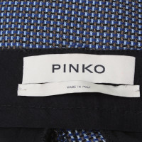 Pinko trousers with graphic weave pattern
