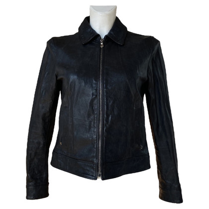 Dolce & Gabbana Jacket/Coat Leather in Black