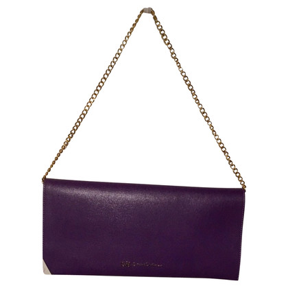 Cruciani Shoulder bag Leather in Violet