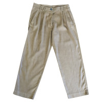 Mauro Grifoni Trousers Linen in Brown