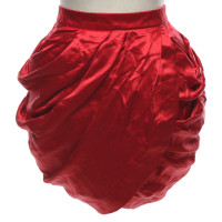 Balmain X H&M Skirt Silk in Red