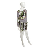 Emilio Pucci Patterned dress in grey / brown / green