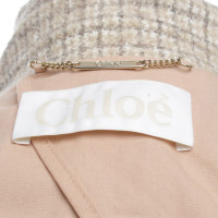 Chloé Coat with a subtle plaid pattern