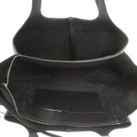 Céline Tri Fold Shoulder Bag Leer in Zwart