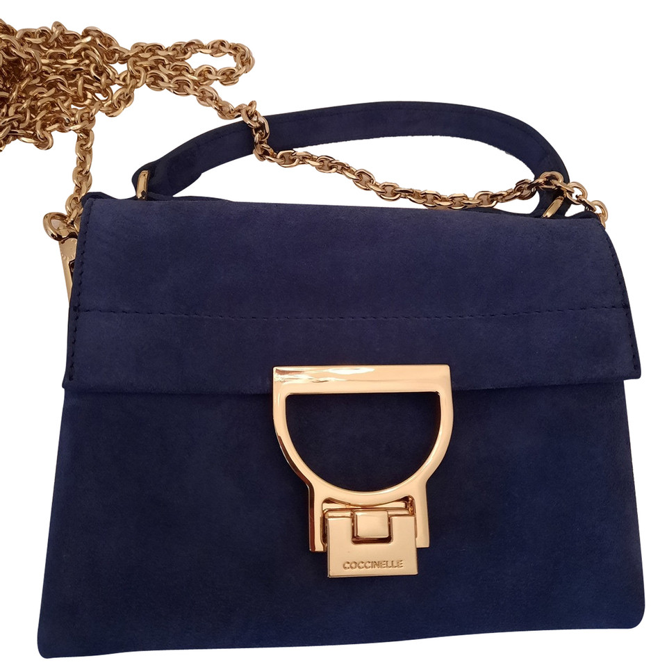 Coccinelle Shoulder bag Leather in Blue