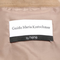 Guido Maria Kretschmer Jacket/Coat Suede in Beige