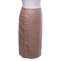 Michael Kors Leather skirt in light brown