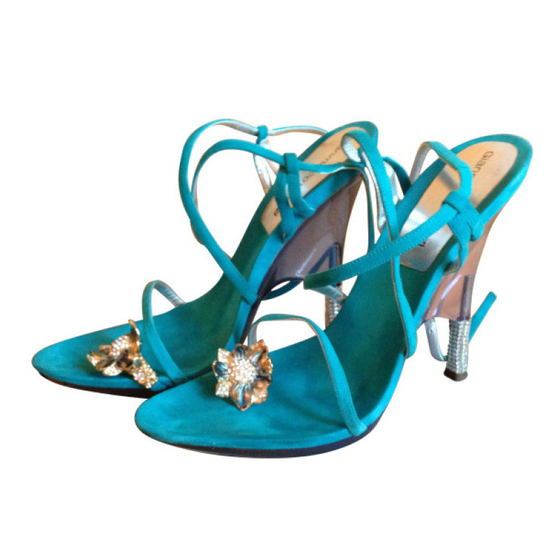 Gianmarco Lorenzi Sandals with Swarovski stones