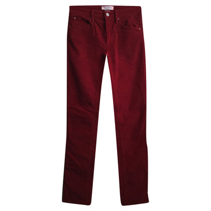 Isabel Marant Etoile Paire de Pantalon en Coton en Rouge