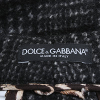 Dolce & Gabbana Hose in Grau/Schwarz