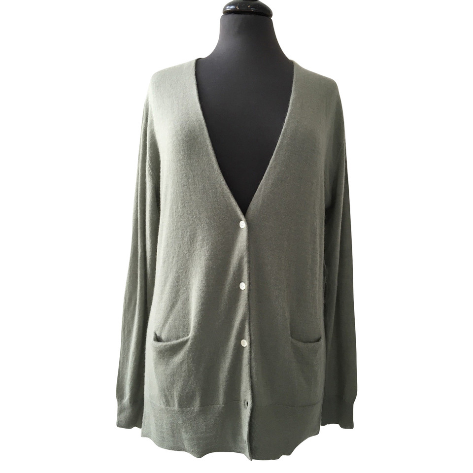 Allude Maglieria in Cashmere in Verde oliva