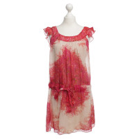 Anna Sui Silk dress in Fuchsia