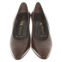 Prada pumps en marron