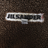 Jil Sander Lambskin jacket in brown