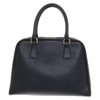 Prada Vernice Promenade Bag Leather in Black