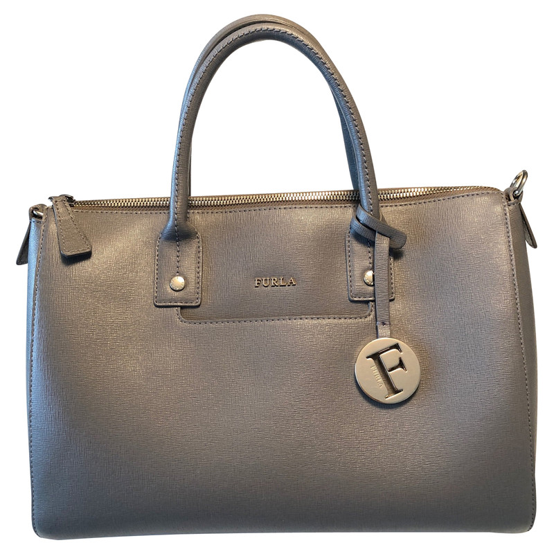 furla grey tote