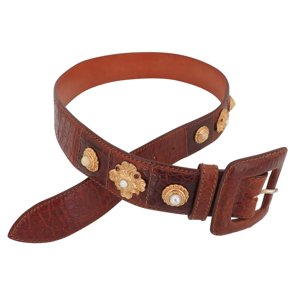 Les Copains Belt Leather in Brown