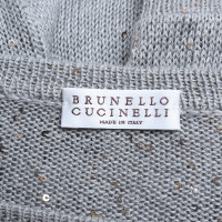 Brunello Cucinelli Pull en gris