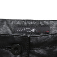 Marc Cain Paire de Pantalon en Cuir en Noir