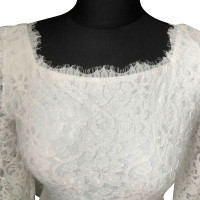Diane Von Furstenberg Kleid aus Viskose in Weiß