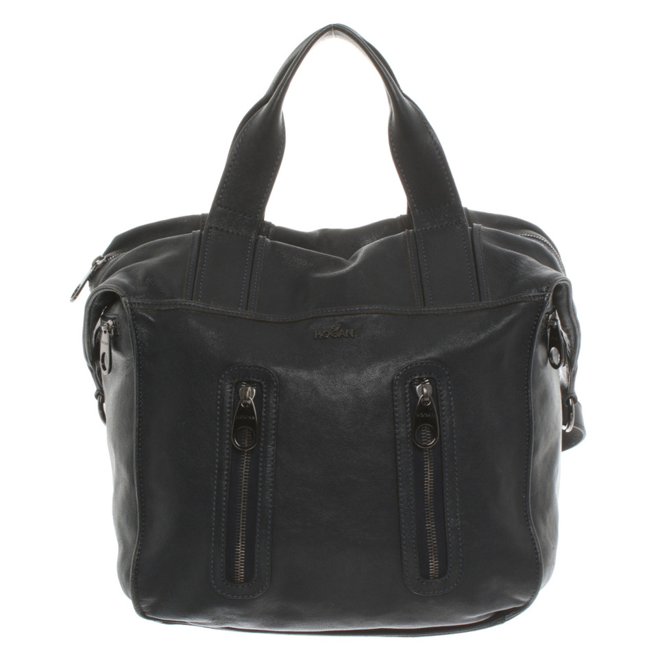 Hogan Handbag Leather in Blue