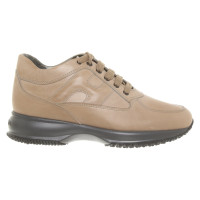 Hogan Sneakers aus Leder in Beige