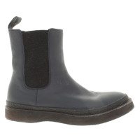 Brunello Cucinelli Chelsea boots in navy blue
