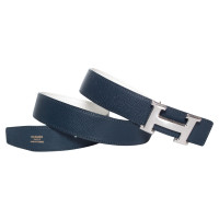 Hermès Riem Leer in Blauw