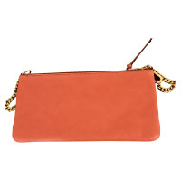 Chloé Clutch Bag Leather in Orange