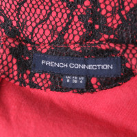 French Connection Robe en rouge / noir