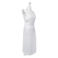 Kenzo Kleid aus Leinen in Weiß