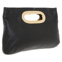 Michael Kors Clutch Bag Leather in Black