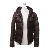 Gant Veste en cuir marron