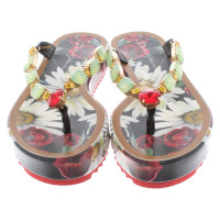 Dolce & Gabbana Separatore di dita con motivo floreale