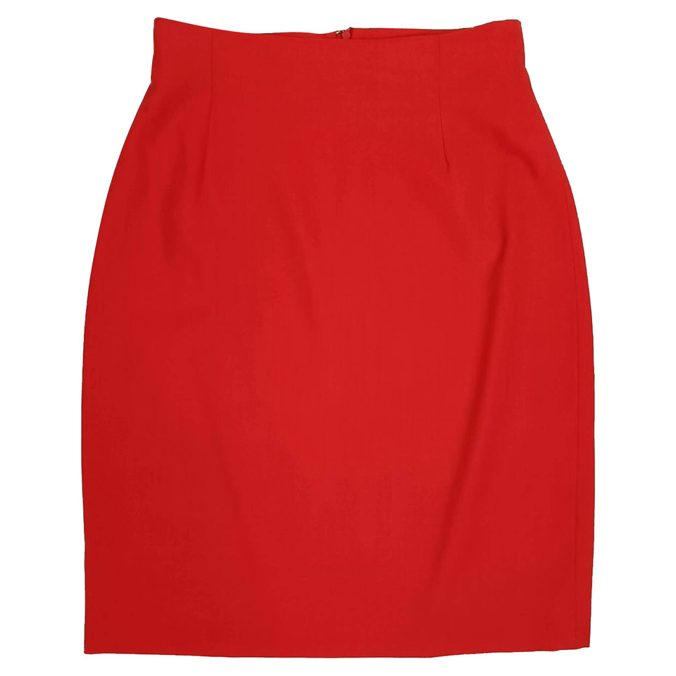 Gianni Versace Skirt Wool in Red