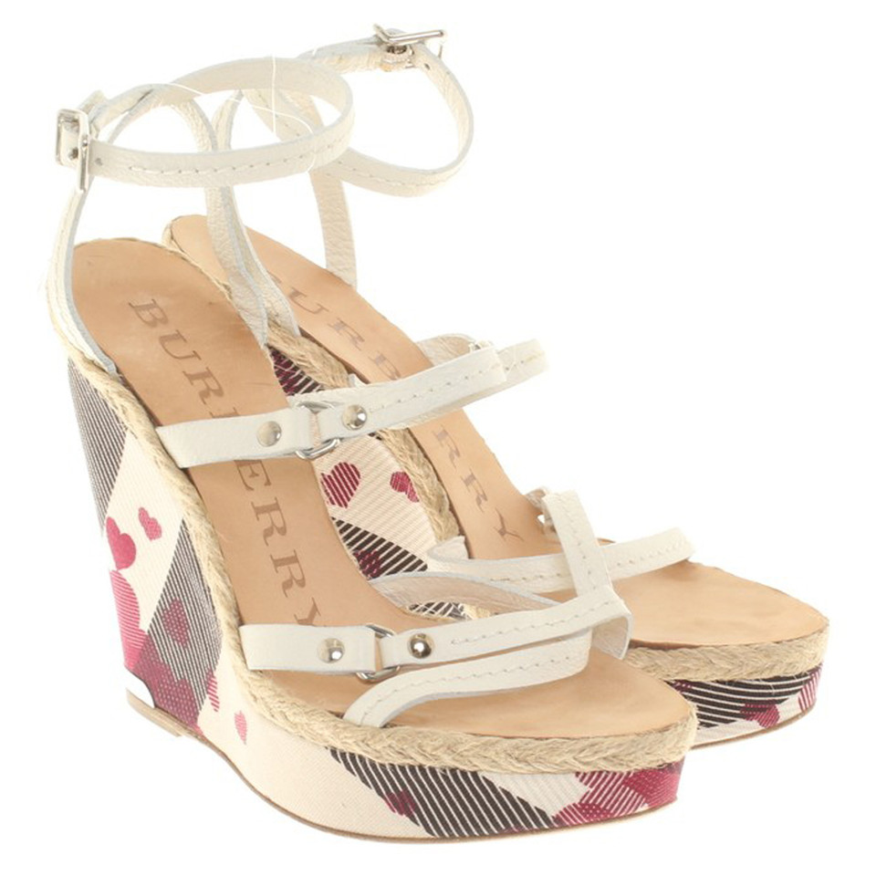 Burberry Wedges with heart motif