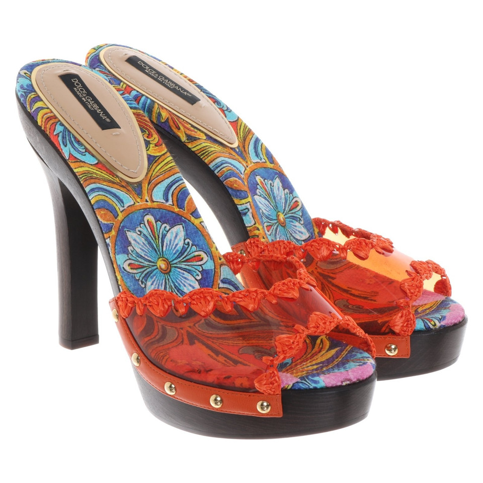 Dolce & Gabbana Mules in multicolor