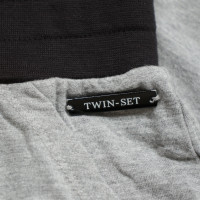 Twin Set Simona Barbieri Hose aus Baumwolle in Grau