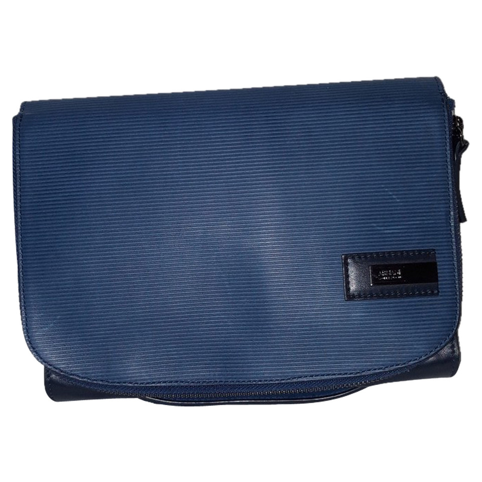 Armani Collezioni Clutch Bag Leather in Blue