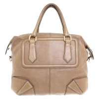 Max Mara Handtas Leer in Beige