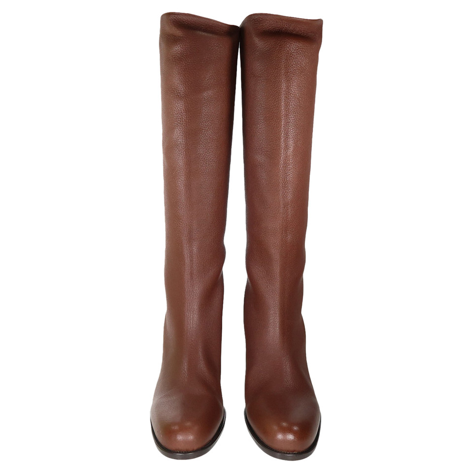Jil Sander Boots Leather in Brown