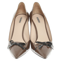 Giorgio Armani Pumps/Peeptoes Patent leather in Brown